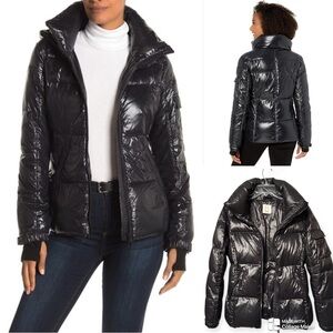 S13 NYC Kylie Duck Down gloss puffer coat